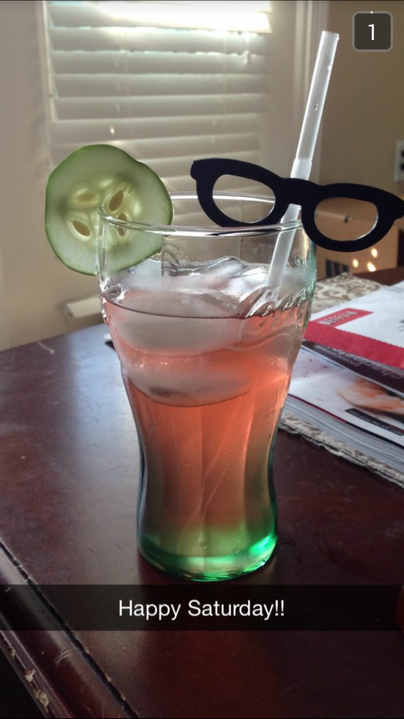 Because straws with hipster glasses are all the rage in mixology today.
