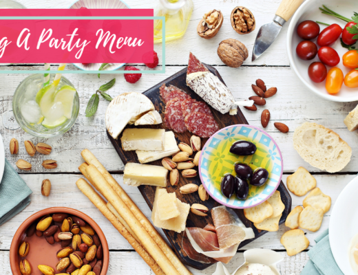 planning a party menu header image